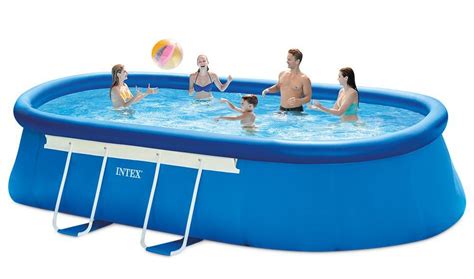 Top Best Intex 18ft X 10ft X 42in Oval Frame Pool Set Review Guide For 2021-2022 - Simply Fun Pools