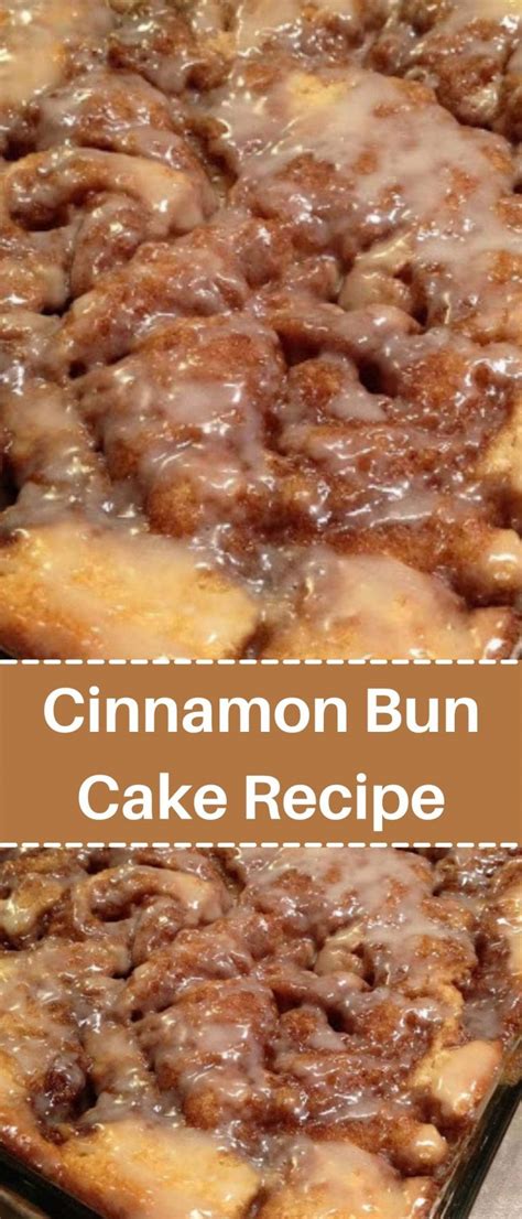 Cinnamon Bun Cake Recipe