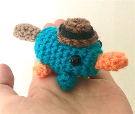 Perry the Platypus Crochet With or without hat | Etsy