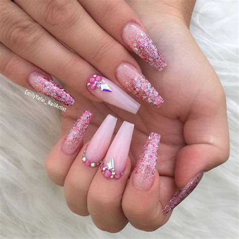 Pink Acrylic Nail Designs - 35 Of The Best Pink Nail Art Designs On ...