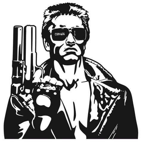 Wall decal Terminator 1984 | MuralDecal.com | Terminator tattoo ...