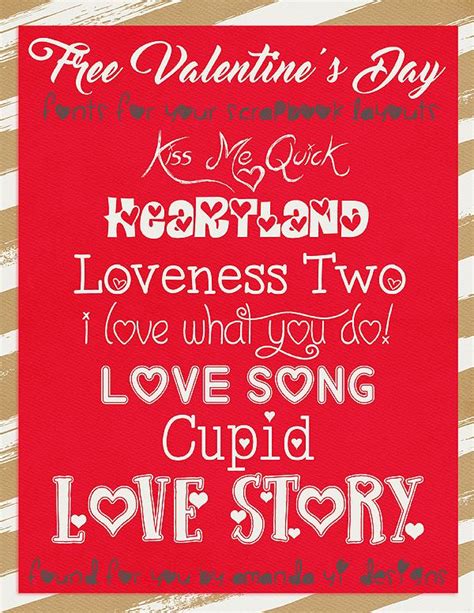 Free Valentines Day Fonts | Valentine font, Lettering fonts, Free valentine