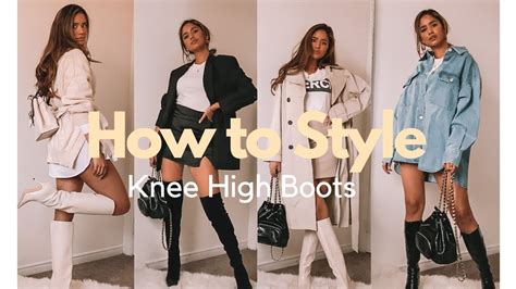 HOW TO STYLE KNEE HIGH BOOTS OUTFIT IDEAS - YouTube