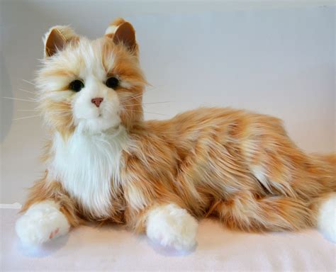 Joy For All- Robotic Orange Tabby Cat Companion Pet | Tabby cat stuffed animal, Orange tabby ...