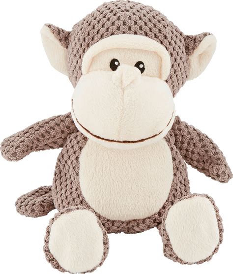 FRISCO Textured Plush Squeaking Monkey Dog Toy - Chewy.com