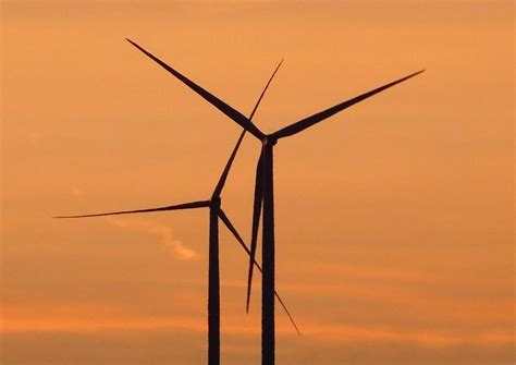 Wind Energy at Sunset free image download