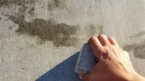 How to Remove OIL OR ANY STAIN FROM CONCRETE - YouTube