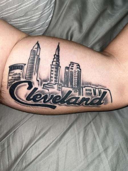 Cleveland Skyline tattoo