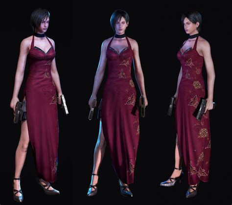 [3D] Ada Wong - red dress - complete work — polycount