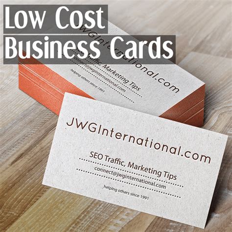 Low Cost Business Cards - JWGInternational