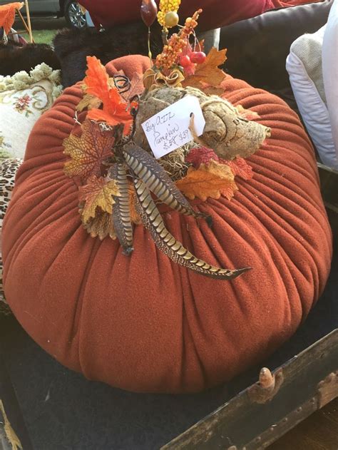 Wonderful hand made pumpkin. Very large. | Pumpkin decorating diy, Fall sewing, Holiday crafts ...