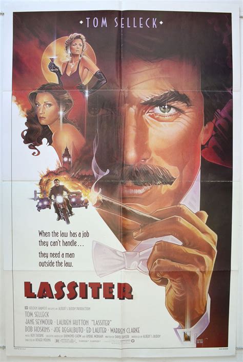 LASSITER (1984) Originl Cinema 1-Sheet Movie Poster - Tom Selleck ...