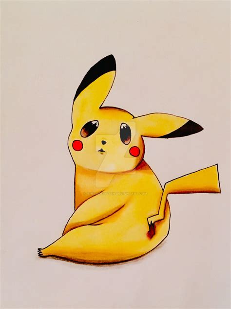 Cute pikachu drawing by ShelbsKristen on DeviantArt