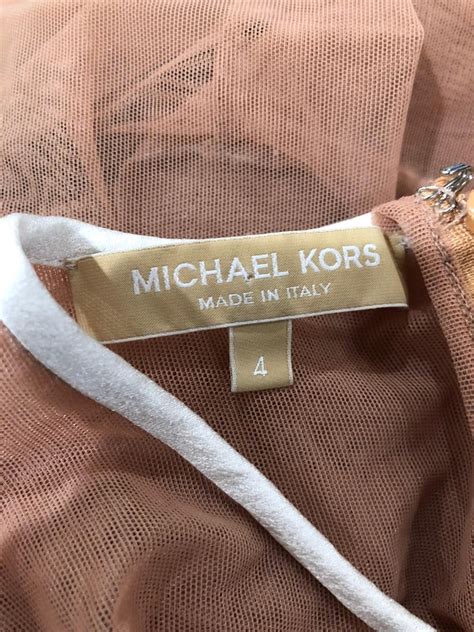 Michael Kors Collection Sz 4 Nude + Black Sheer Runway Mesh Bodysuit ...