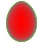 Orange egg vector image | Free SVG