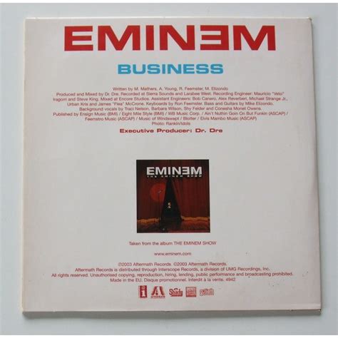 Business by Eminem, CDS with dom88 - Ref:118352528