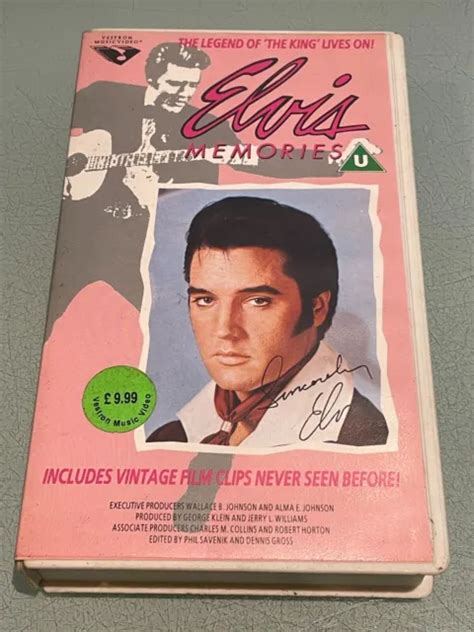 ELVIS PRESLEY - Elvis Memories - VHS Video Cassette Tape - 1987 Vestron - Cert U EUR 13,94 ...
