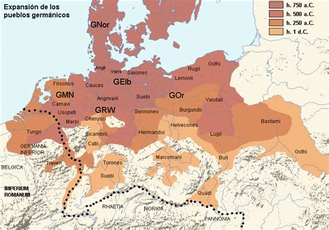 Map Of Germanic Tribes On Germany Map - Share Map