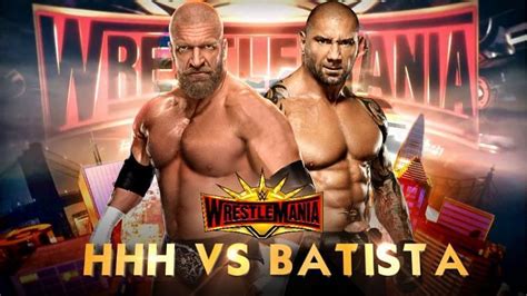 WrestleMania 35: 5 Possible outcomes for Triple H vs. Batista