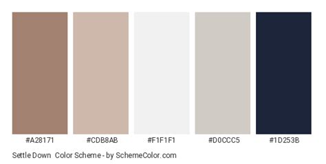 Settle Down Color Scheme » Brown » SchemeColor.com