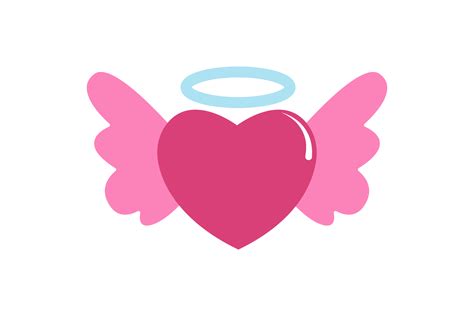 Cute Pink with Angel Wings Graphic by nativeevisual · Creative Fabrica