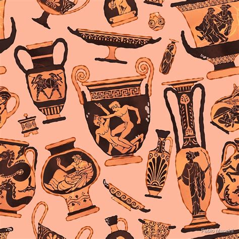 "Ancient Greek Pottery " by Fabio Mancini | Redbubble