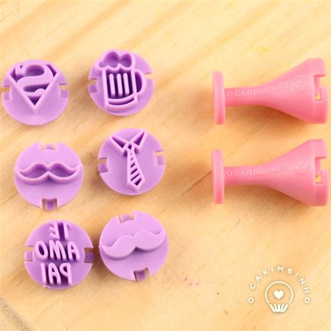 "Father's Day" Embossing Candy Stamp Set (8 pieces) Dia dos Pais – ViaCheff.com
