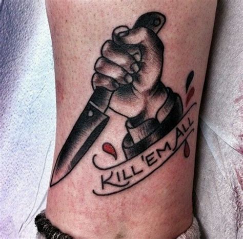 Kill 'em all | Time tattoos, Tattoos, Fresh tattoo