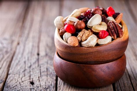 Premium Photo | Nuts and dried fruit mix.