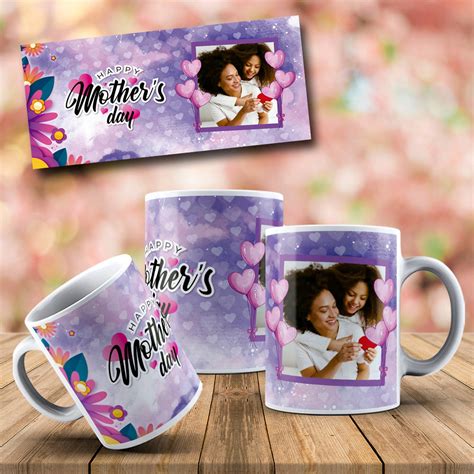 30 Mug Template Design Mothers Day with Photo Sublimation | Etsy