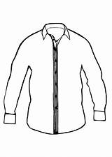 Button Up Shirt Technical Flat Sketch Coloring Page sketch template