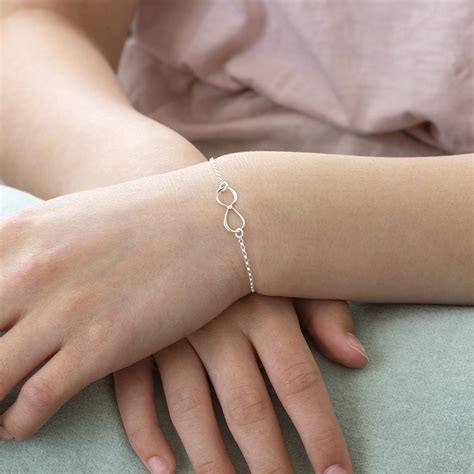 Sterling Silver Infinity Bracelet By Joy by Corrine Smith