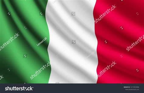 Waving Flag Italy Vector Illustration Italy Stock Vector (Royalty Free ...