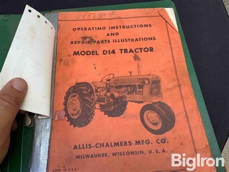 Allis-Chalmers D14 Manual BigIron Auctions