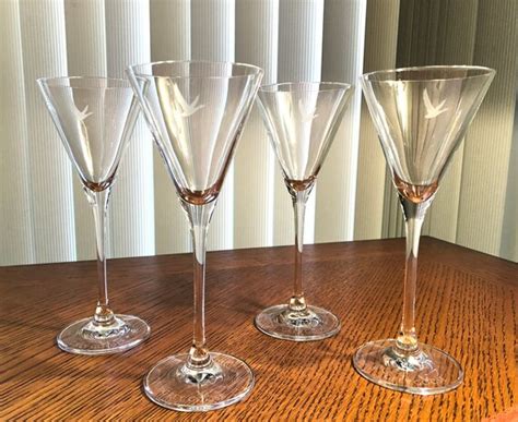 Grey Goose Martini Glasses Set of 4 Cocktail Stemware - Etsy