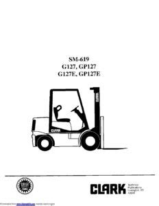 Clark Forklift Manual | Tractor Data