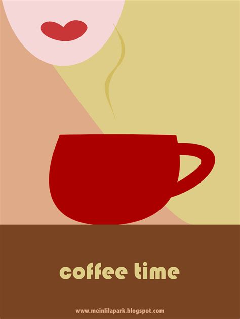 free printable coffee art card - ausdruckbare Karte - freebie