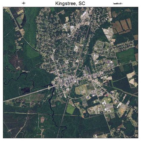 Aerial Photography Map of Kingstree, SC South Carolina