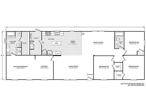 Fleetwood Mobile Home Floor Plans | plougonver.com