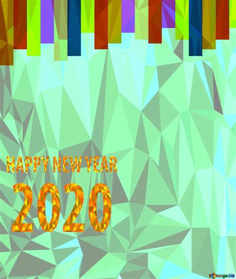 Download free picture Colorful lines frame happy new year 2020 Polygon ...