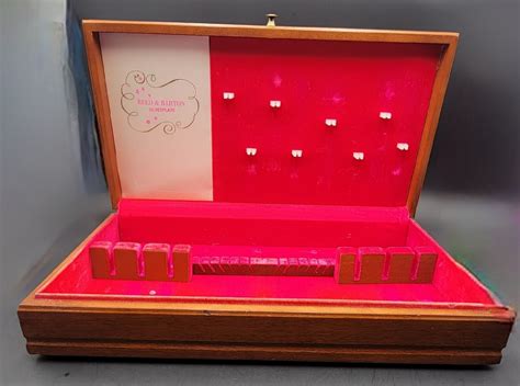 Reed & Barton Storage Chest Wood Flatware Case Silverware Wood Drawer Box – Cuisine reunionnaise