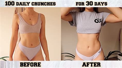 I did 100 crunches a day for 30 days! - YouTube