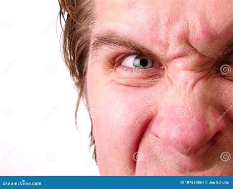 An angry man close up stock image. Image of upset, worker - 107834861