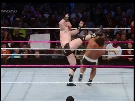 Sheamus brogue kick to Rusev 2015 oct 3 MSG.. - YouTube