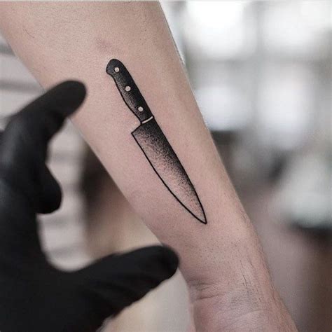 Knife Small Chef Tattoo Designs - Kagutaba