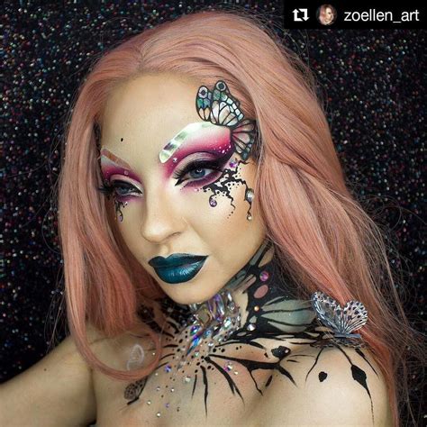 Pin by Zoe Facemaker on Eye Designs Inspiration | Butterfly makeup, Fantasy makeup, Makeup