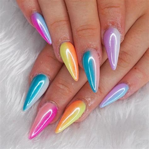 Beautiful Multi-Colored Nails Designs For Summer - The Glossychic ...