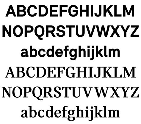 MINI Serif & Sans Serif - Font List entries - Typography.Guru