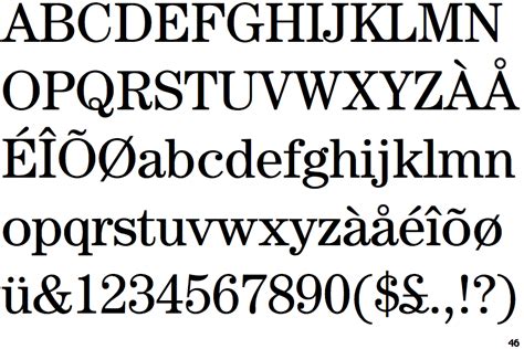 Fontscape Home > Classification > Serif > Transitional > Century style