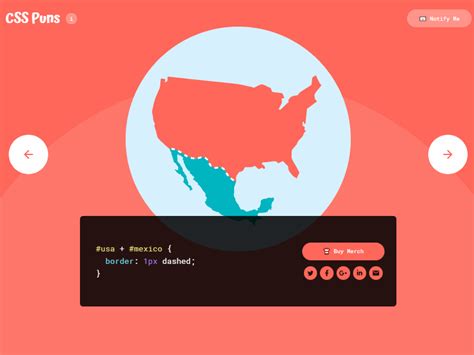 USA Mexico CSS Puns by Saijo George on Dribbble